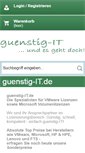 Mobile Screenshot of guenstig-it.de