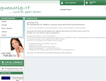 Tablet Screenshot of guenstig-it.de